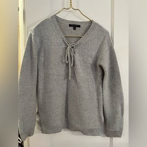 Romeo & Juliet Couture Grey V-neck Sweater